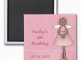 Magnet Birthday Invitations Angel Birthday Invitation Magnet Zazzle