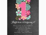 Magnet Birthday Invitations Magnet Chalkboard Girls 1st Birthday Party Magnetic