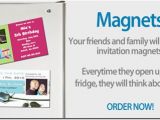 Magnetic Birthday Party Invitations Invite Magnets Archives
