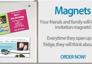 Magnetic Birthday Party Invitations Invite Magnets Archives