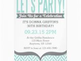 Magnetic Birthday Party Invitations Teal Gray Modern Magnetic Birthday Invitations Zazzle