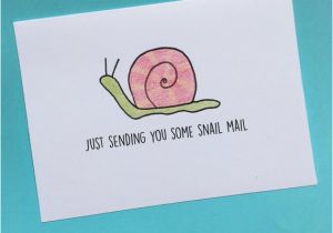 Mail A Birthday Card Online Snail Mail Greeting Card Cute Greeting Card Cute Card