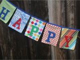 Make A Happy Birthday Banner Happy Birthday Fabric Banner Bunting Garland