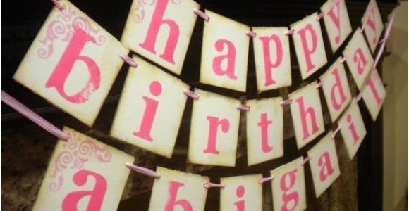 Make A Happy Birthday Banner Items Similar to Happy Birthday Banner Customized with