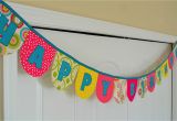 Make A Happy Birthday Banner Online Fabric Banner Chirpy Threads