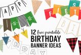 Make A Happy Birthday Banner Online Free Free Printable Birthday Banner Ideas Paper Trail Design