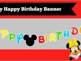 Make A Happy Birthday Banner Online Free How to Make A Diy Mickey Mouse Clubhouse Inspired Happy