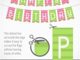 Make A Happy Birthday Banner Online Printable Banner Happy Birthday In Green and Pink