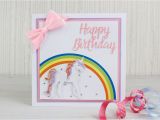 Make A Special Birthday Card How to Make A Die Cut Unicorn Birthday Card Hobbycraft Blog