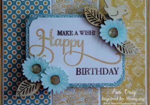 Make A Special Birthday Card Scrapbook Flair Pam Bray Designs Inspired by Stamping