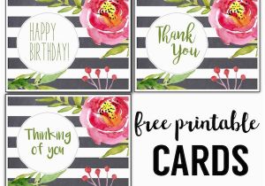 Make and Print Birthday Cards for Free Free Printable Greeting Cards Thank You Thinking Of You