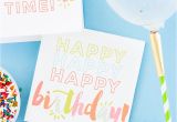 Make and Print Birthday Cards Free Birthday Printables Eighteen25