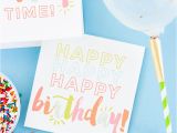 Make and Print Birthday Cards Free Birthday Printables Eighteen25