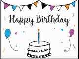 Make and Print Birthday Cards Free Printable Birthday Card Template