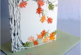 Make Birthday Cards Online with Photo Falling Leaves Greeting Card atop Serenity Hill