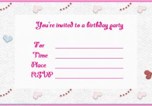 Make Birthday Invitation Cards Online for Free Printable Birthday Invites Make Birthday Invitations Online Free