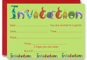 Make Birthday Party Invitations Online for Free to Print 17 Dinosaur Birthday Invitations How to Sample Templates