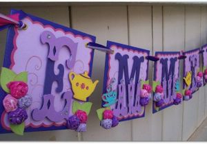 Make Happy Birthday Banner Cricut Handmade Banner Custom Made Go Green Name Banner