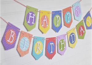 Make Happy Birthday Banner Microsoft Word Diy Birthday Banner with Patterned Paper