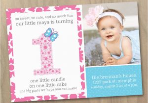 Make Your Own 1st Birthday Invitations First Birthday Invitation Wording Ideas Free Printable