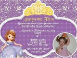 Make Your Own 1st Birthday Invitations sofia the First Birthday Invitation Print Your Own by