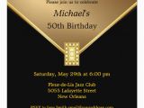 Make Your Own 50th Birthday Invitations Elegant Gold Black 50th Birthday Party Invitations