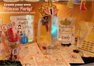Make Your Own Birthday Decorations Create Your Own Princess Birthday Party W Free Printables