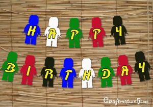 Make Your Own Happy Birthday Banner Craftventure Time Ninjago Birthday Banner