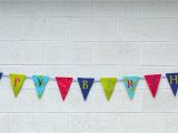 Make Your Own Happy Birthday Banner How to Make A Fabric Happy Birthday Banner Using A Cricut