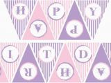Make Your Own Happy Birthday Banner Items Similar to Pink and Purple Happy Birthday Banner