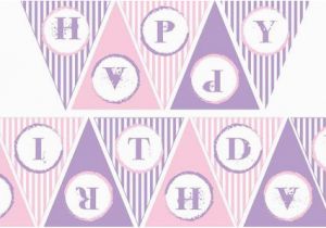 Make Your Own Happy Birthday Banner Items Similar to Pink and Purple Happy Birthday Banner