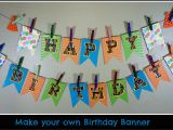 Make Your Own Happy Birthday Banner Make Your Own Birthday Pennant Banner A Sparkle Of Genius