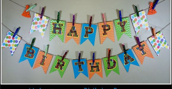 Make Your Own Happy Birthday Banner Make Your Own Birthday Pennant Banner A Sparkle Of Genius
