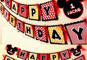 Make Your Own Happy Birthday Banner Make Your Own Mickey Mouse Happy Birthday Party Paper Flag