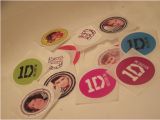 Make Your Own One Direction Birthday Invitations One Direction Stickers Envelope Seals Favors Create