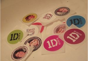 Make Your Own One Direction Birthday Invitations One Direction Stickers Envelope Seals Favors Create