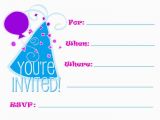 Making Birthday Invitations Online for Free Make Free Printable Party Invitations