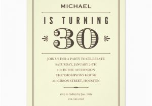 Male 30th Birthday Invitations 30th Birthday Invitations for Men Zazzle Com Au