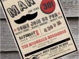 Male 30th Birthday Invitations Man Up Guy 39 S 30th or 40th Birthday Invitation New Colors