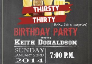 Male 30th Birthday Invitations Men 30th Birthday Chalkboard Invitation Adult Birthday