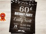 Male 60th Birthday Invitations Surprise 60th Birthday Invitation Man Surprise Birthday Party