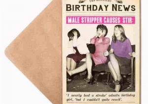 Male Dancer Birthday Card Male Stripper Birthday Card for Her