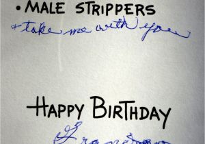 Male Stripper Birthday Card Don 39 T Pet Me I 39 M Writing A Birthday Gift From Hot Lips