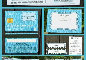 Mall Scavenger Hunt Birthday Party Invitations Mall Scavenger Hunt Invitations Credit Card Invitations