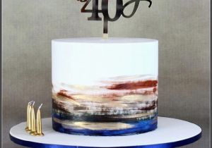Mans 40th Birthday Ideas Mans Birthday Cake Watercolour My Place Pinte