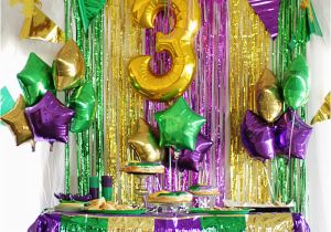 Mardi Gras Birthday Decorations A Mardi Gras Third Birthday Party Style Your Senses