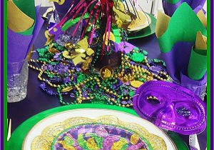 Mardi Gras Birthday Decorations Nanns Table My Mardi Gras Table