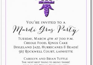 Mardi Gras Birthday Invitation Wording Harlequin Fluer De Lis Mardi Gras Party Invitations