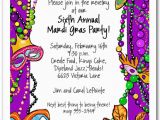 Mardi Gras Birthday Invitation Wording Mardi Gras Fun Party Invitation Mardi Gras Invitations