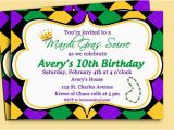 Mardi Gras Birthday Invitation Wording Mardi Gras Invitation Printable or Printed with Free